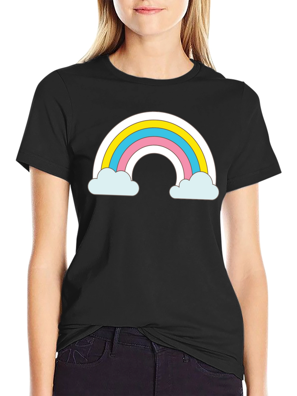 Rainbow Cloud T-Shirt - Cute Graphic Tee