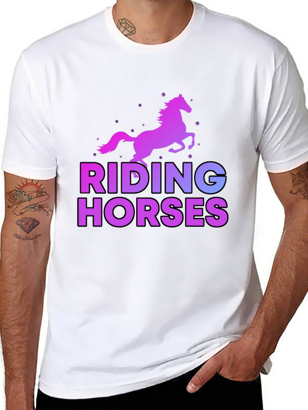 Riding Horses Graphic T-Shirt