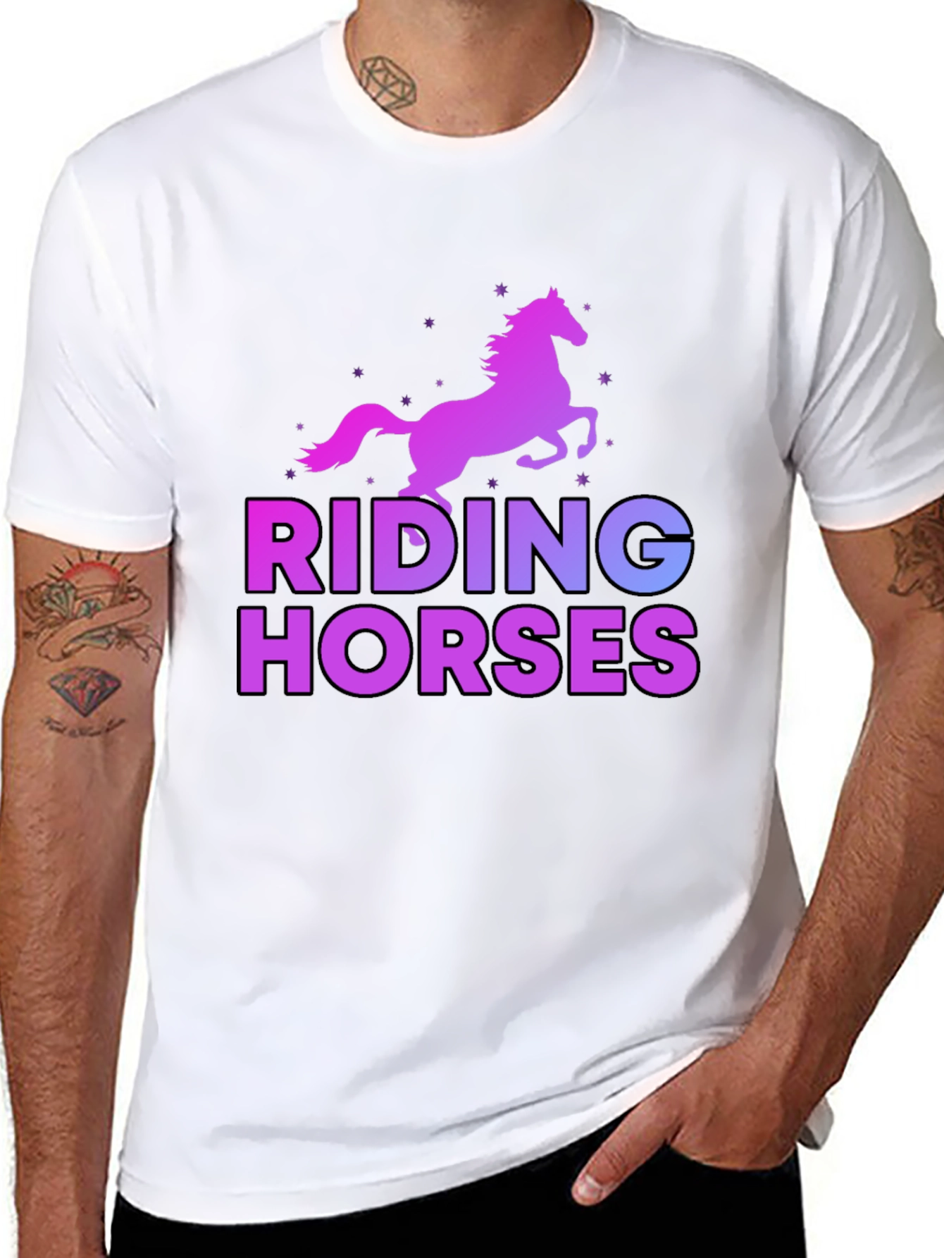 Riding Horses Graphic T-Shirt