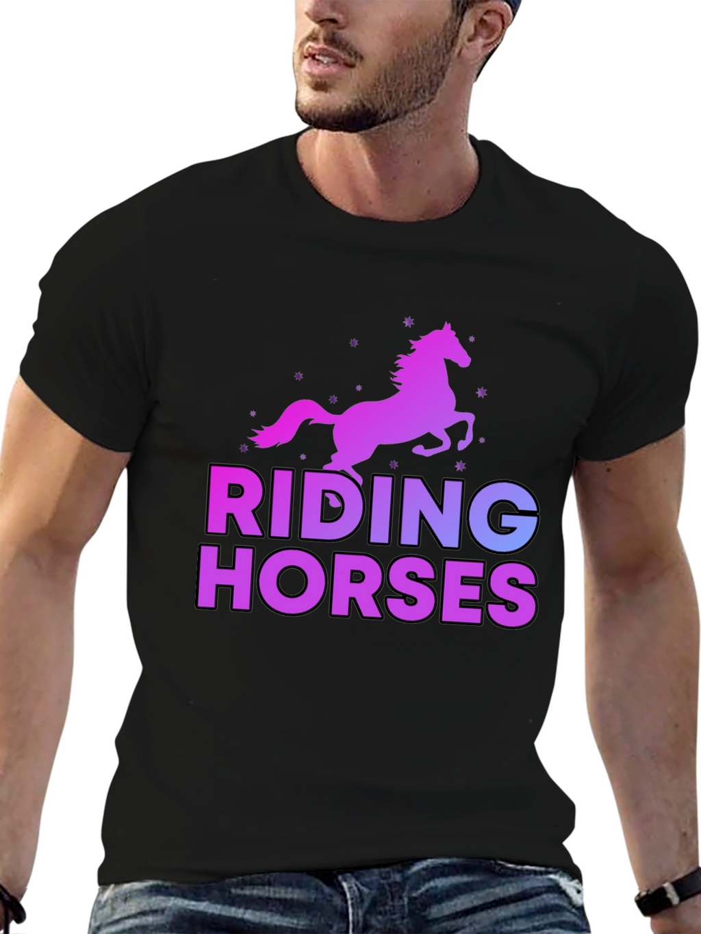 Riding Horses Graphic T-Shirt