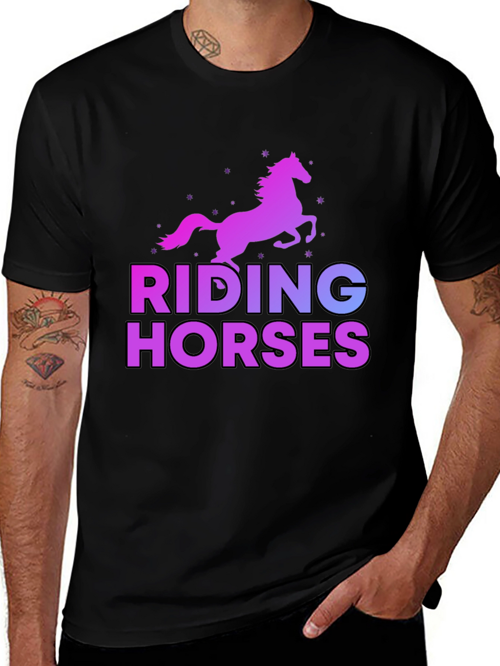 Riding Horses Graphic T-Shirt