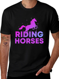 Riding Horses Graphic T-Shirt