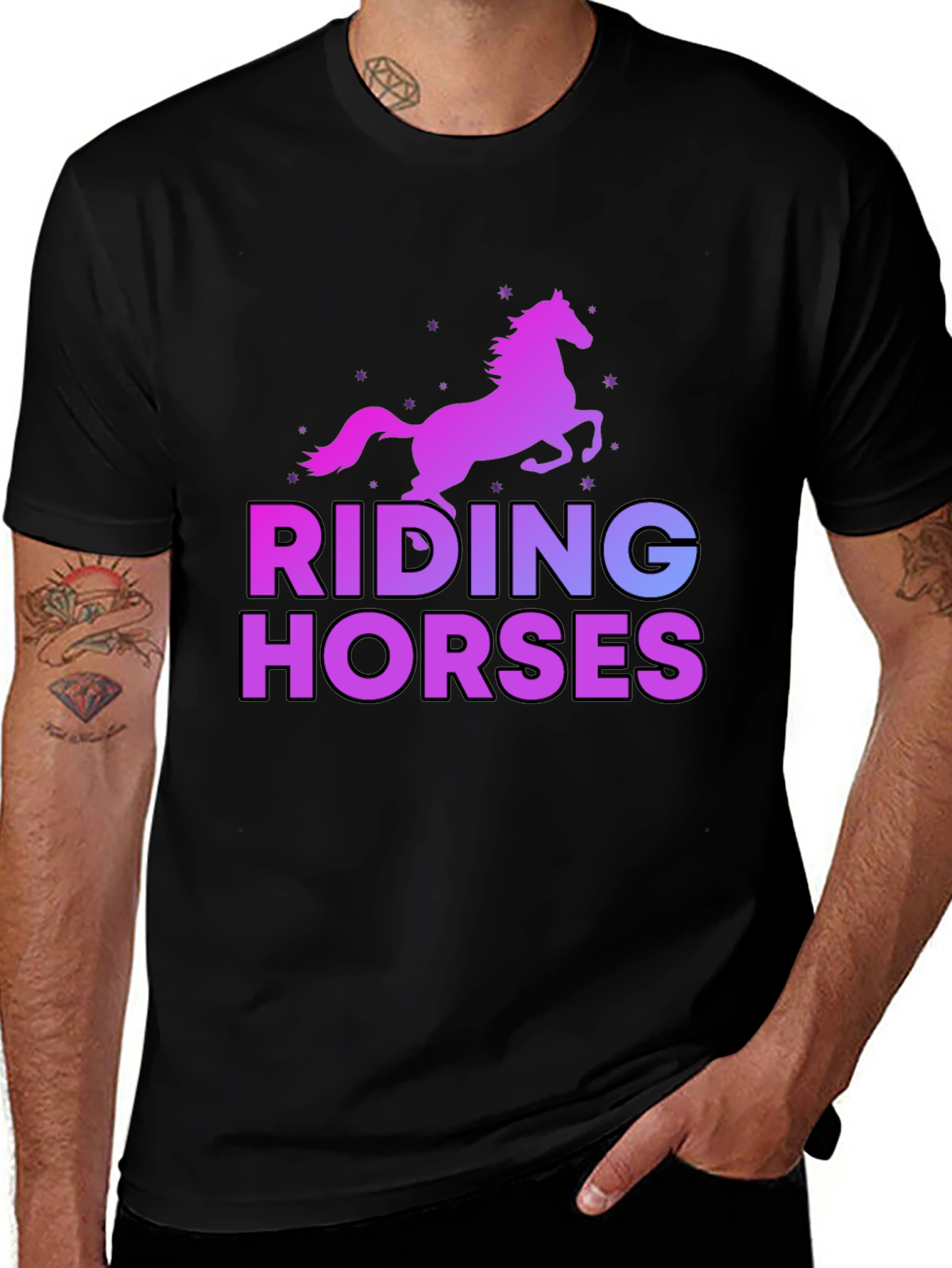 Riding Horses Graphic T-Shirt