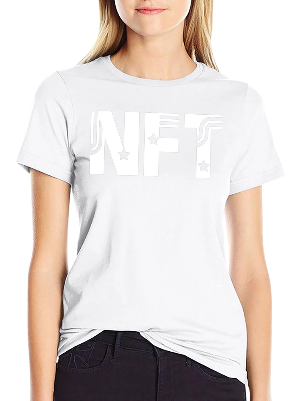 NFT Graphic Tee - Black Casual Cotton T-Shirt