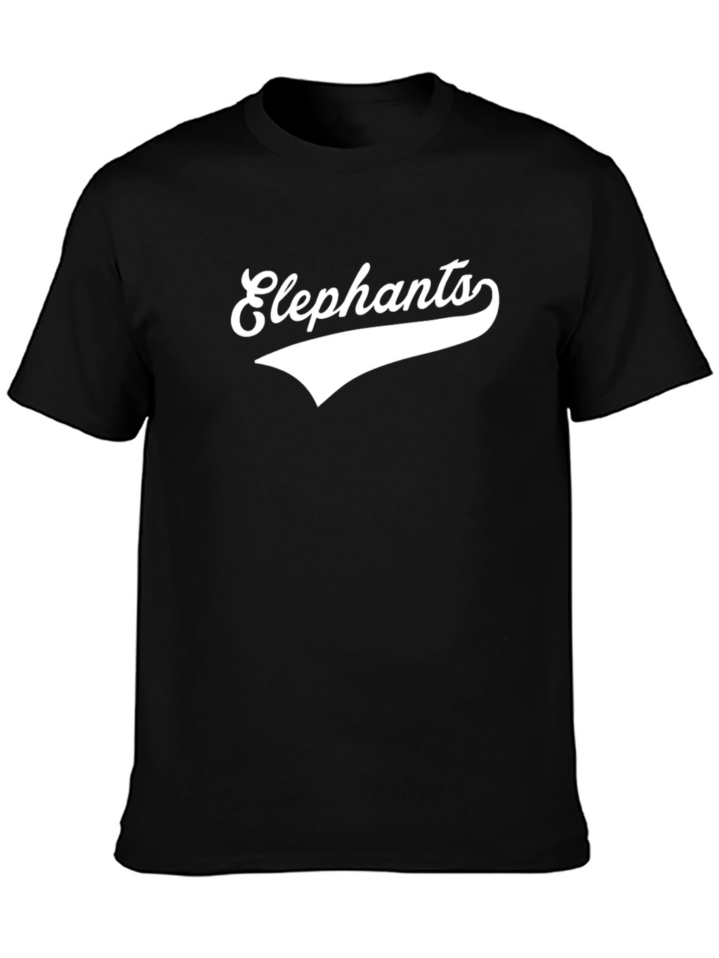 Elephants Graphic Print T-Shirt Casual Wear