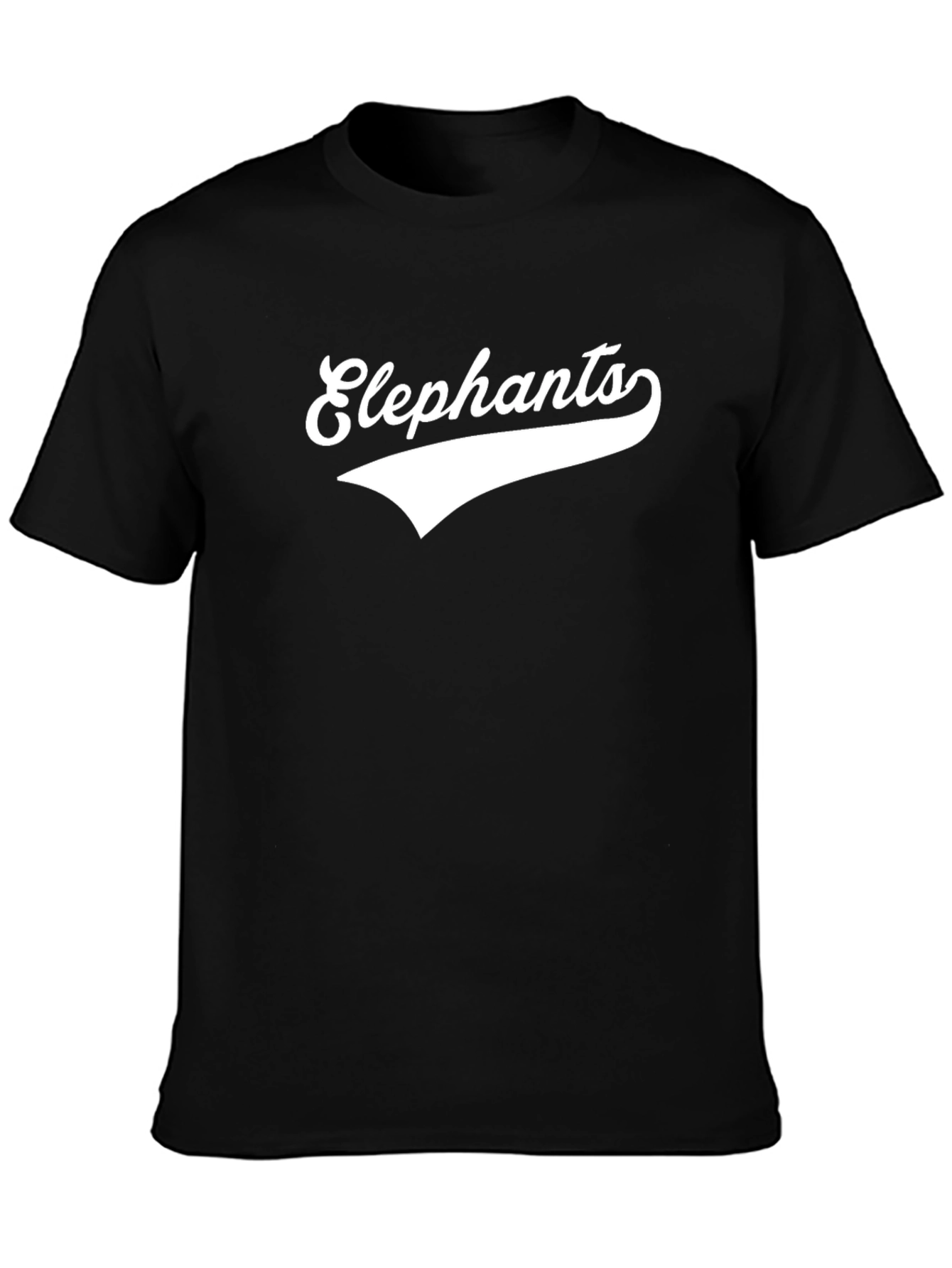 Elephants Graphic Print T-Shirt Casual Wear