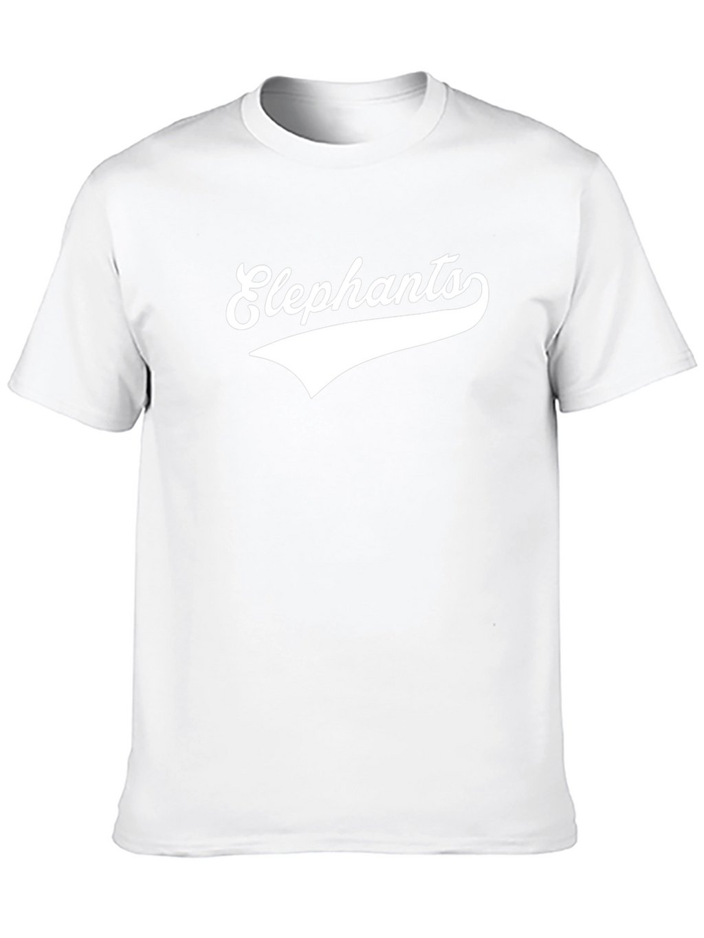 Elephants Graphic Print T-Shirt Casual Wear