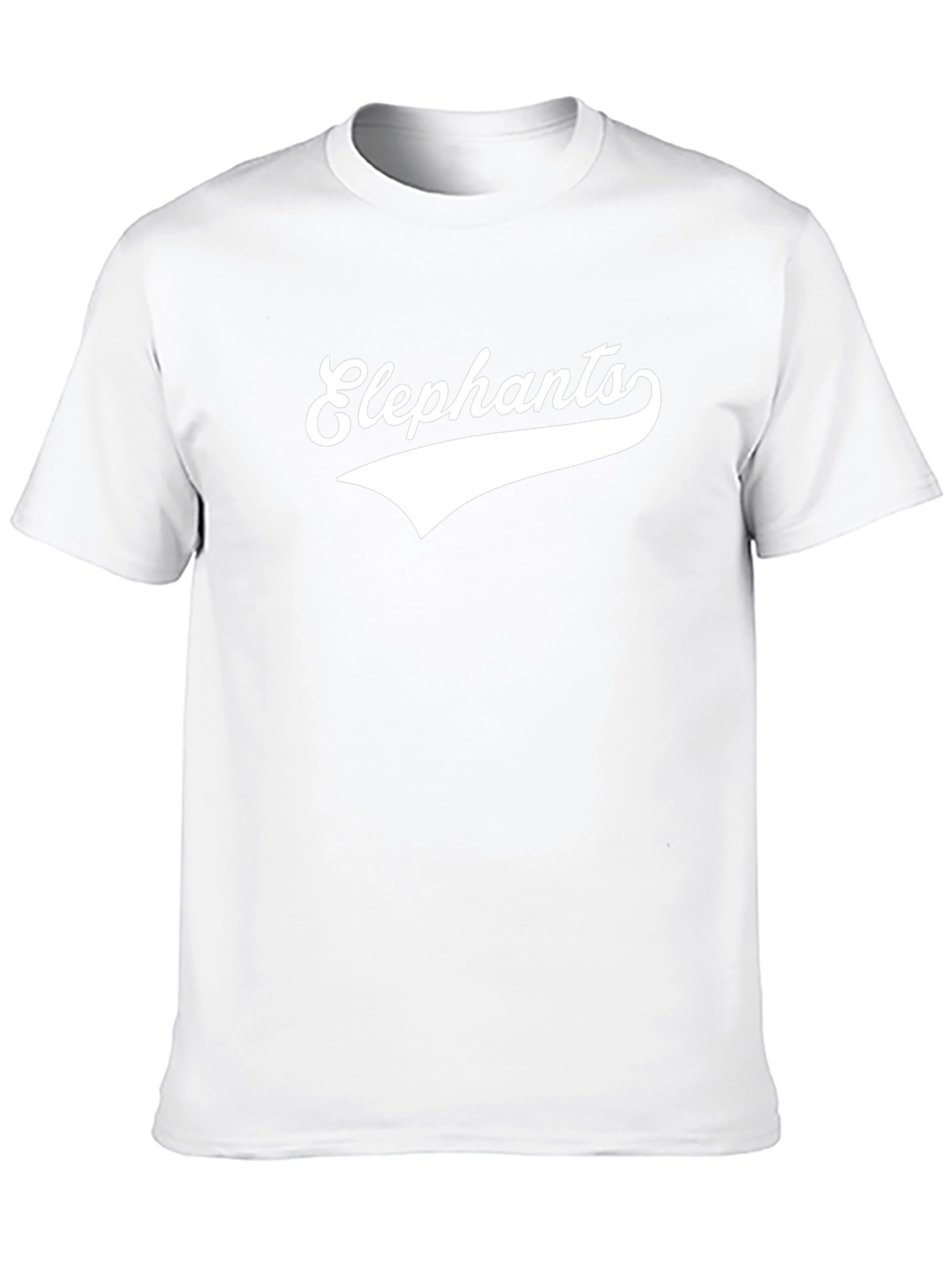 Elephants Graphic Print T-Shirt Casual Wear