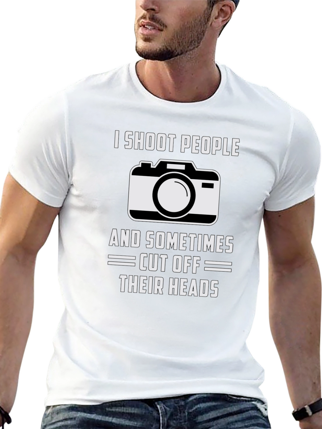 I Shoot People T-Shirt Funny Photography Tee