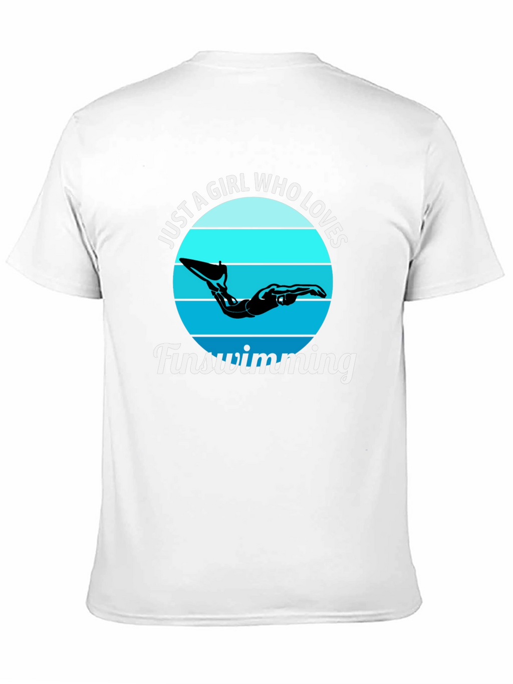 Girl Who Loves Finswimming Graphic T-Shirt