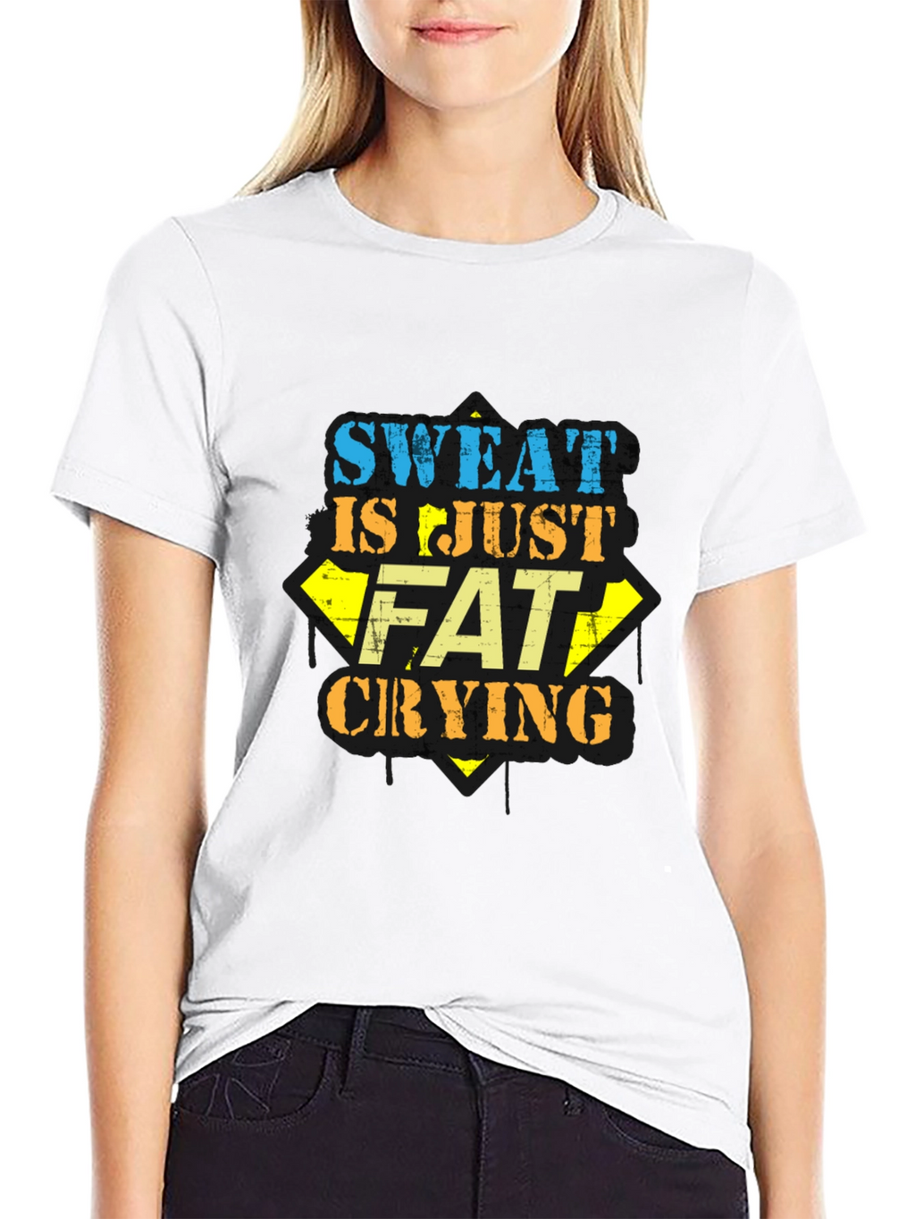Sweat is Just Fat Crying Graphic Tee