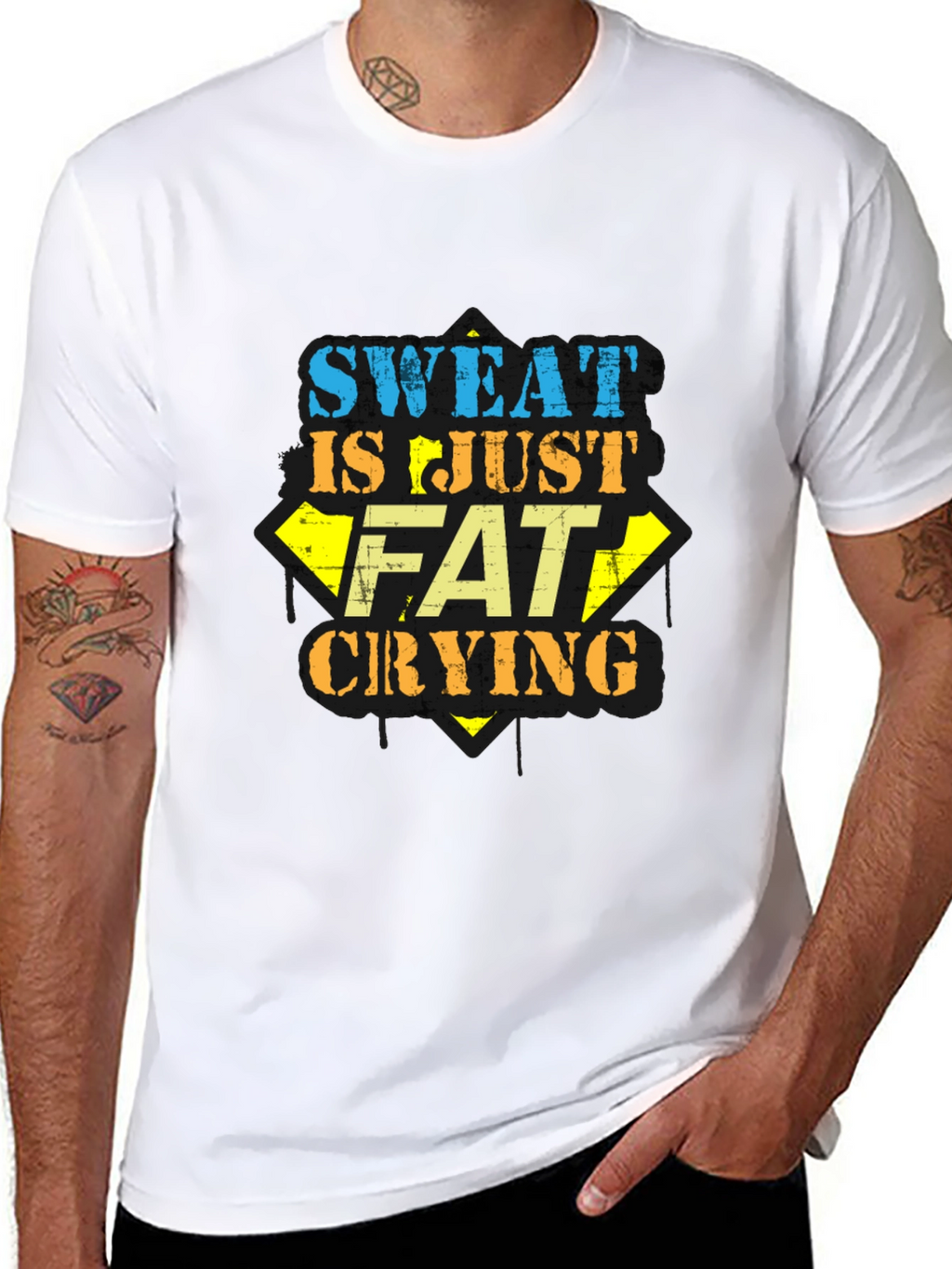 Sweat is Just Fat Crying Graphic Tee