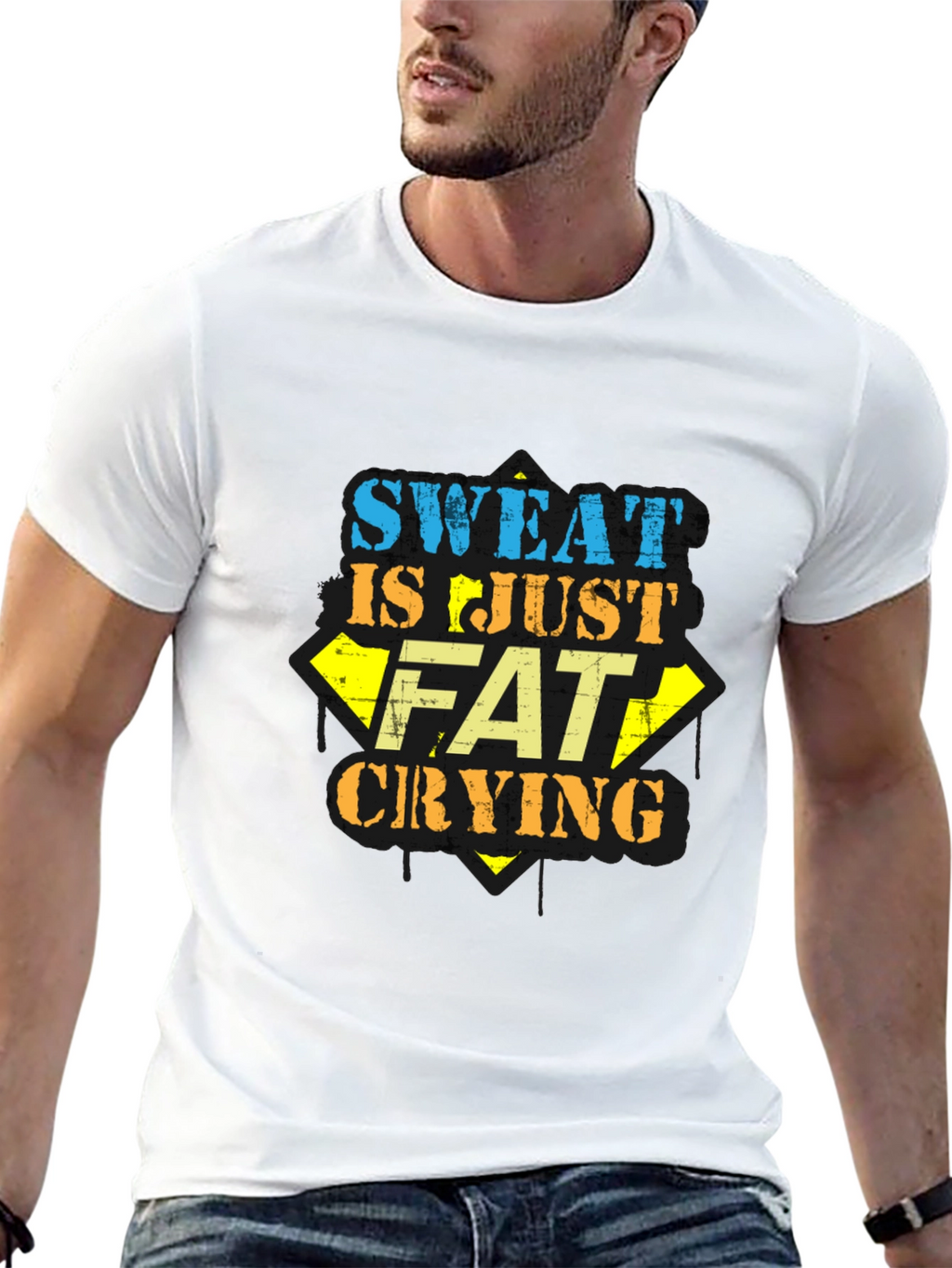 Sweat is Just Fat Crying Graphic Tee