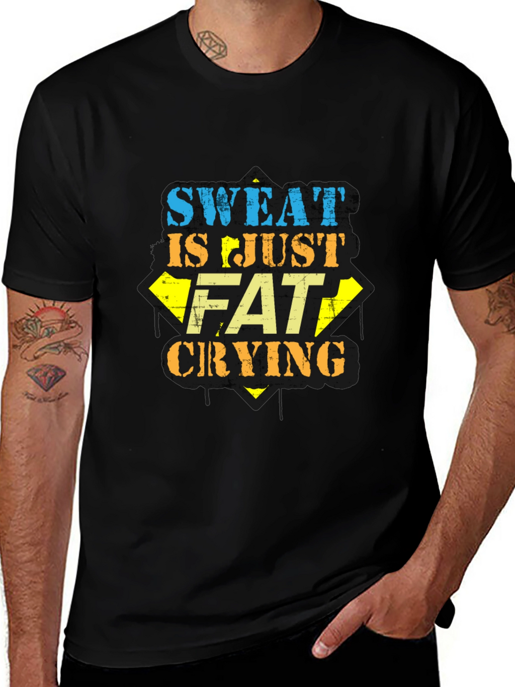 Sweat is Just Fat Crying Graphic Tee