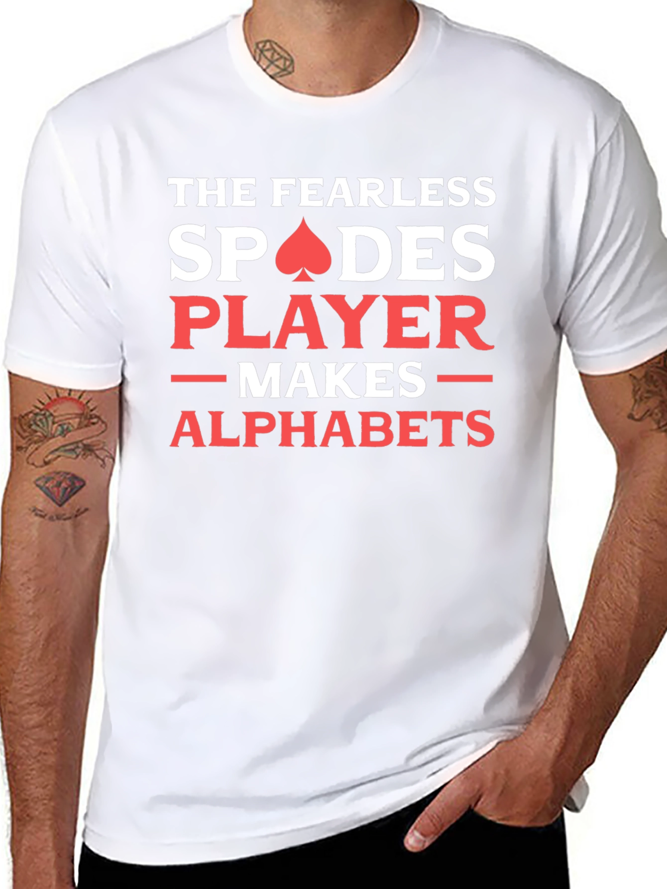 Fearless Spades Player T-Shirt - Card Game Apparel