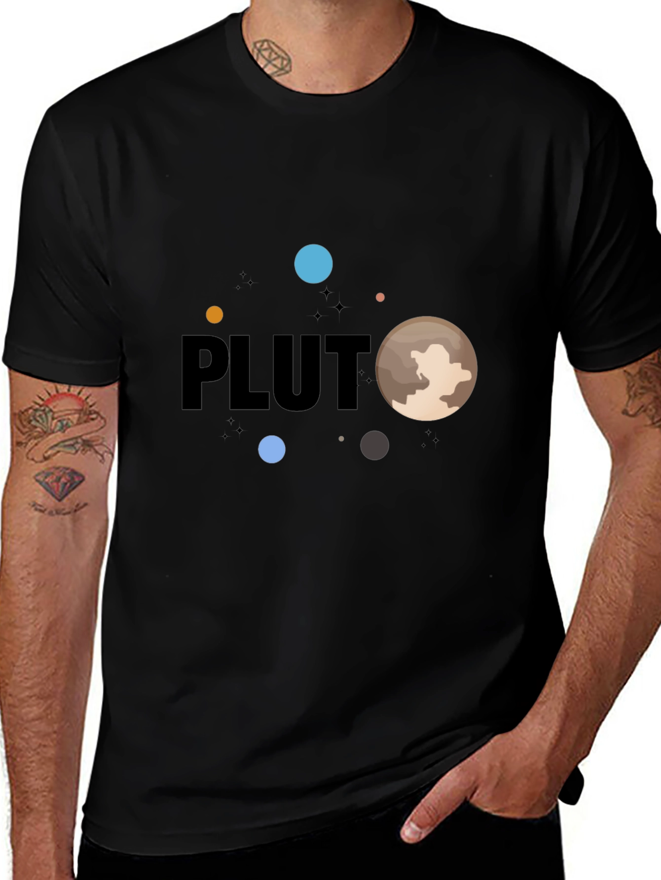 Pluto Space T-Shirt - Astronomy Fan Apparel