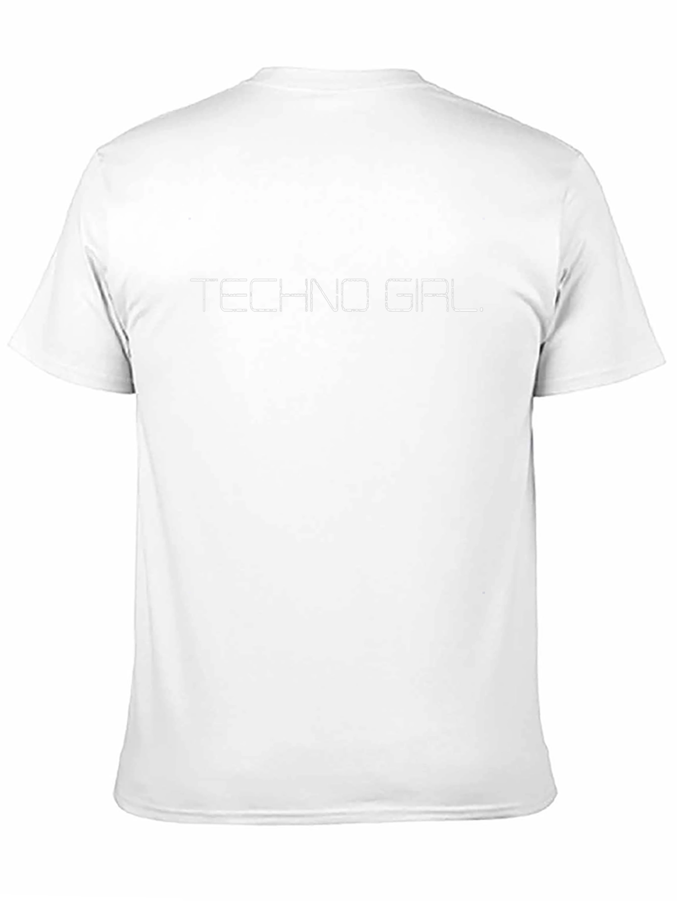 Techno Girl Graphic Tee - Stylish Black T-Shirt