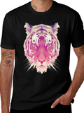 Geometric Tiger Graphic T-Shirt