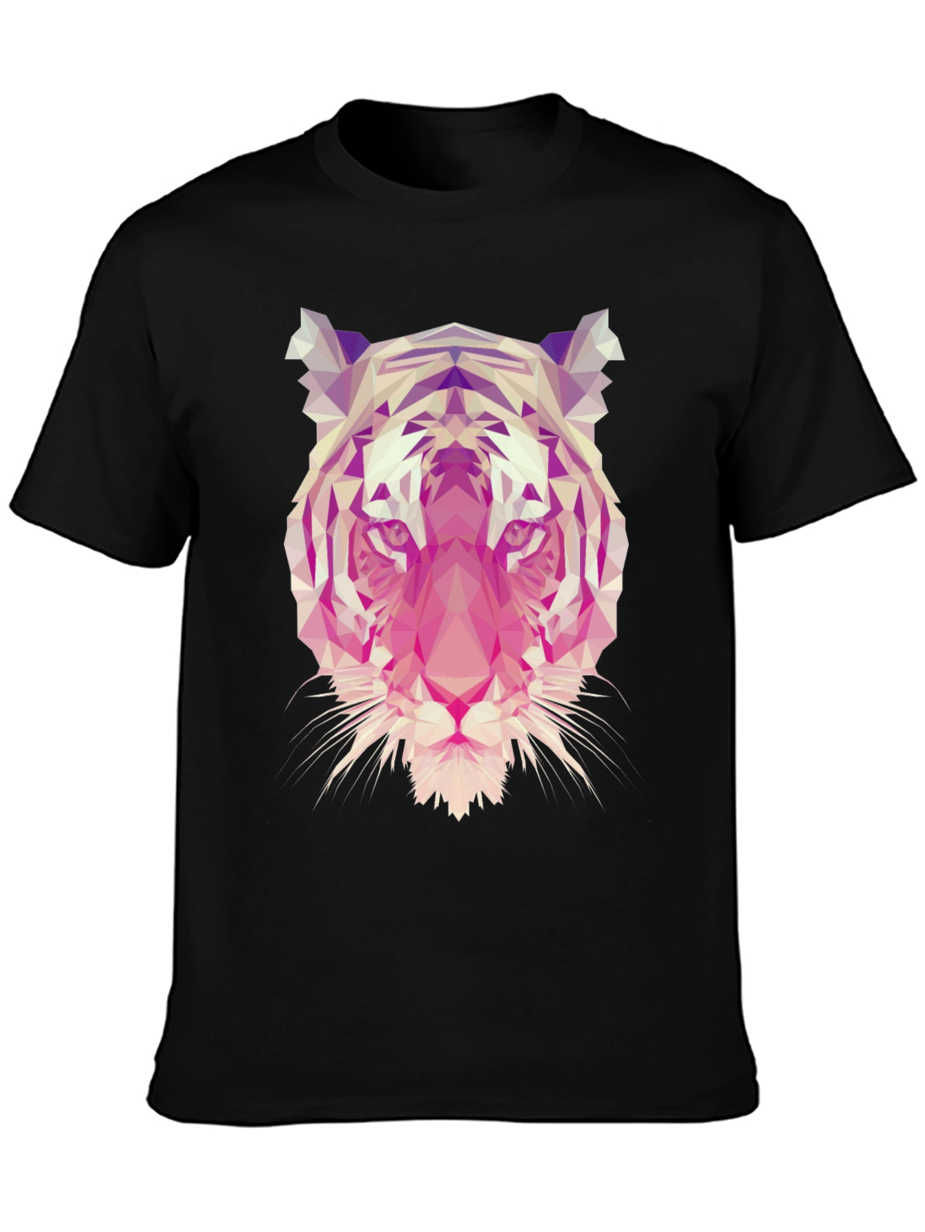 Geometric Tiger Graphic T-Shirt