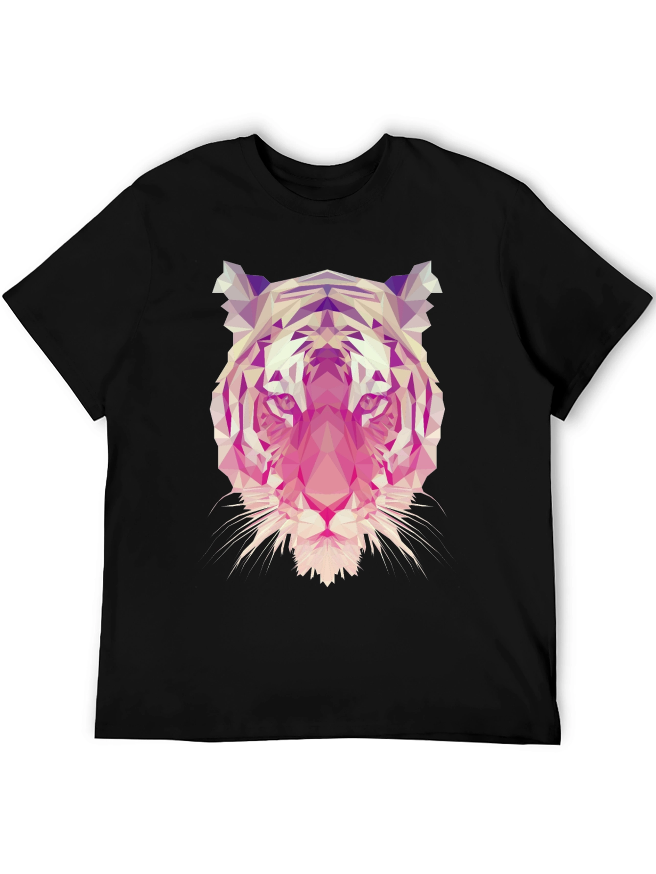 Geometric Tiger Graphic T-Shirt