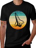 Retro Space Shuttle Graphic T-Shirt