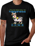 Happiness Cow Graphic T-Shirt