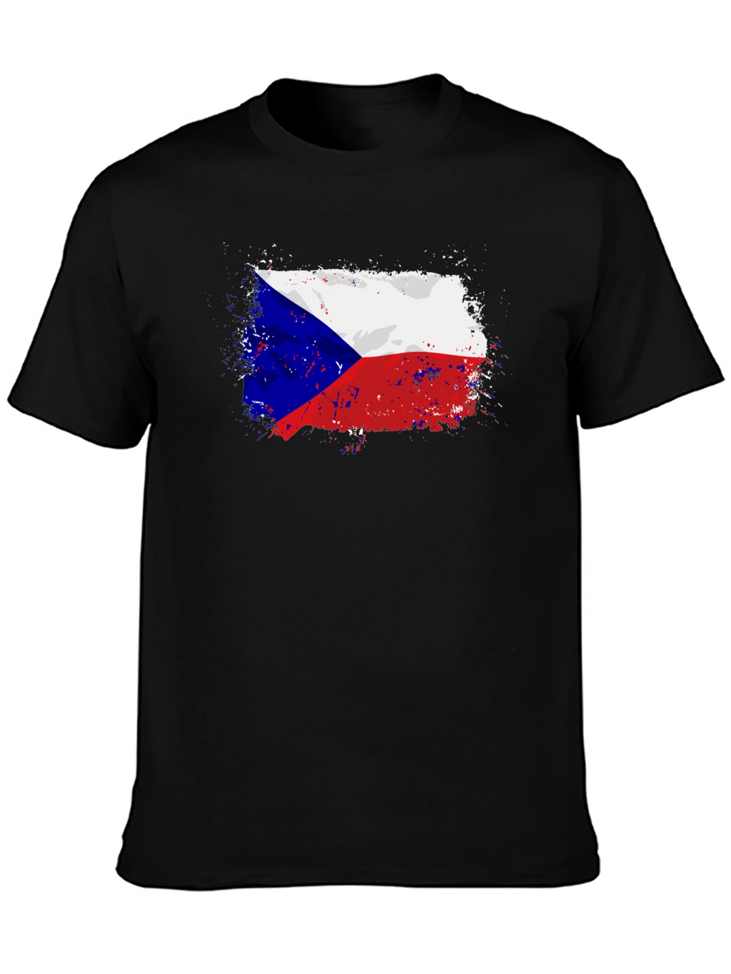 Czech Republic Flag T-Shirt - Grunge Style