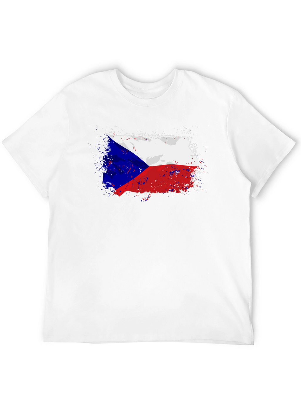 Czech Republic Flag T-Shirt - Grunge Style