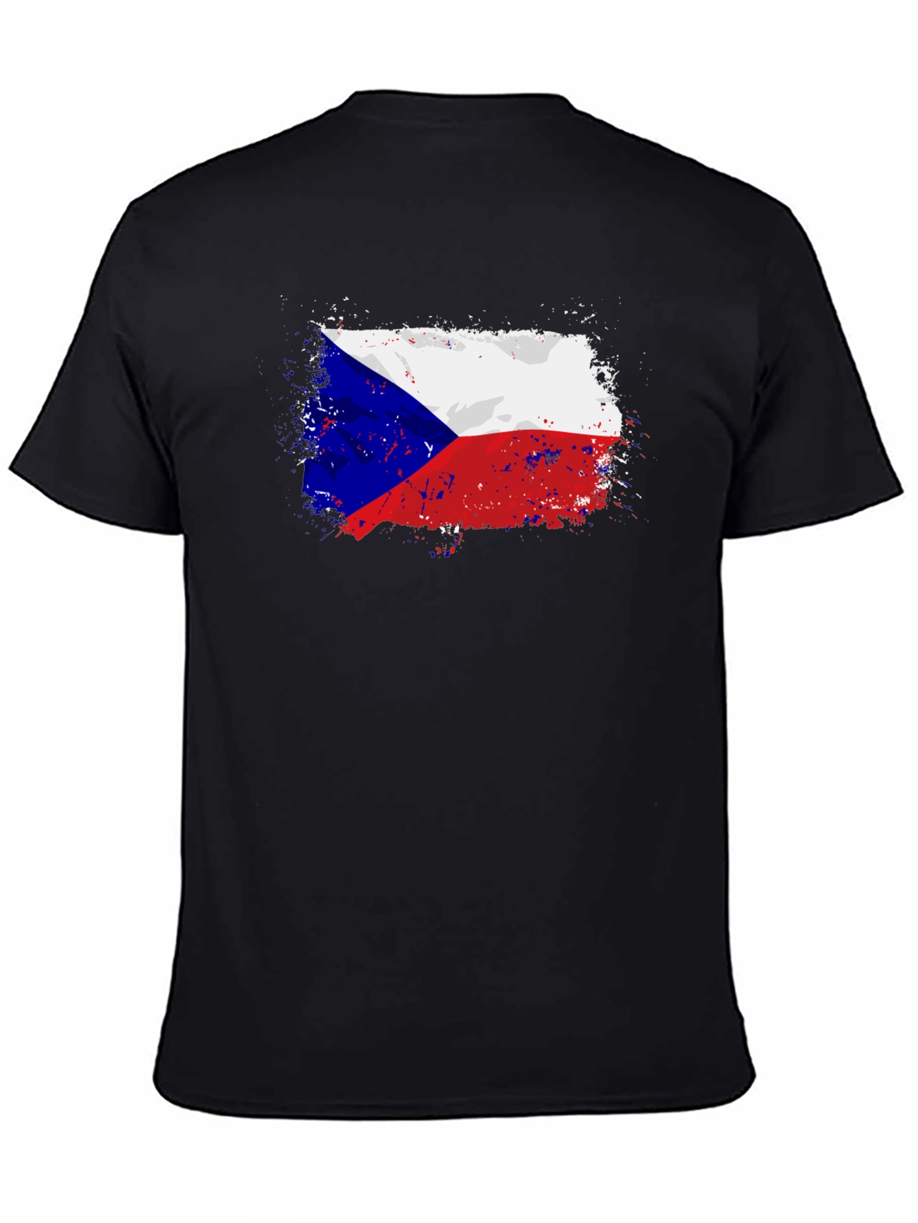 Czech Republic Flag T-Shirt - Grunge Style