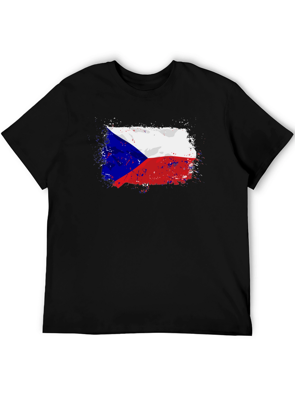 Czech Republic Flag T-Shirt - Grunge Style