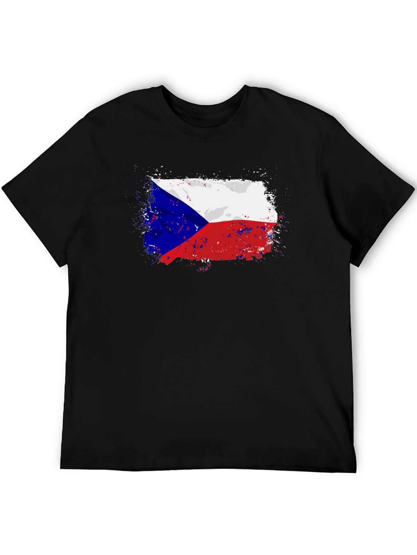 Czech Republic Flag T-Shirt - Grunge Style