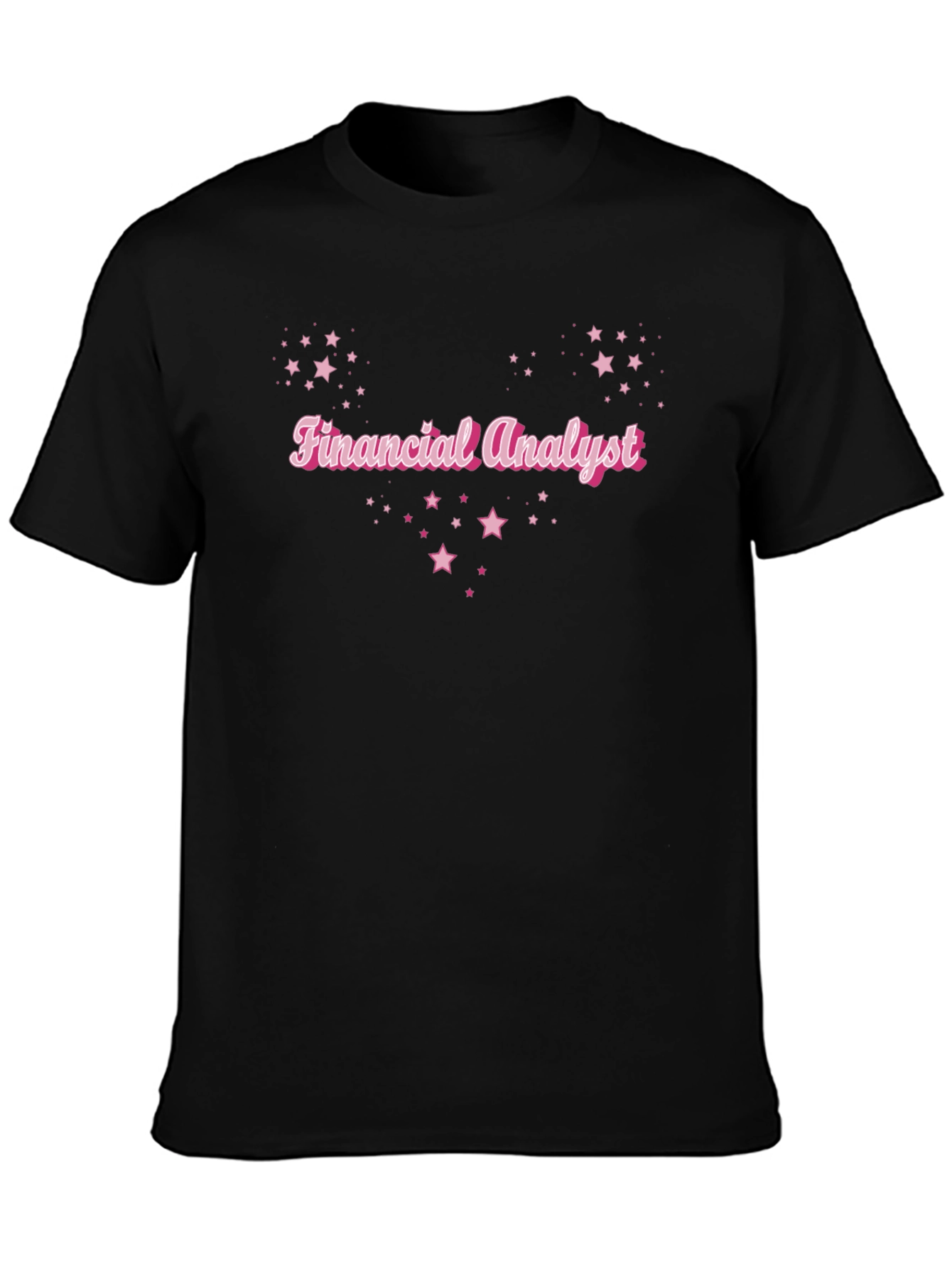 Financial Analyst Starry Black T-Shirt