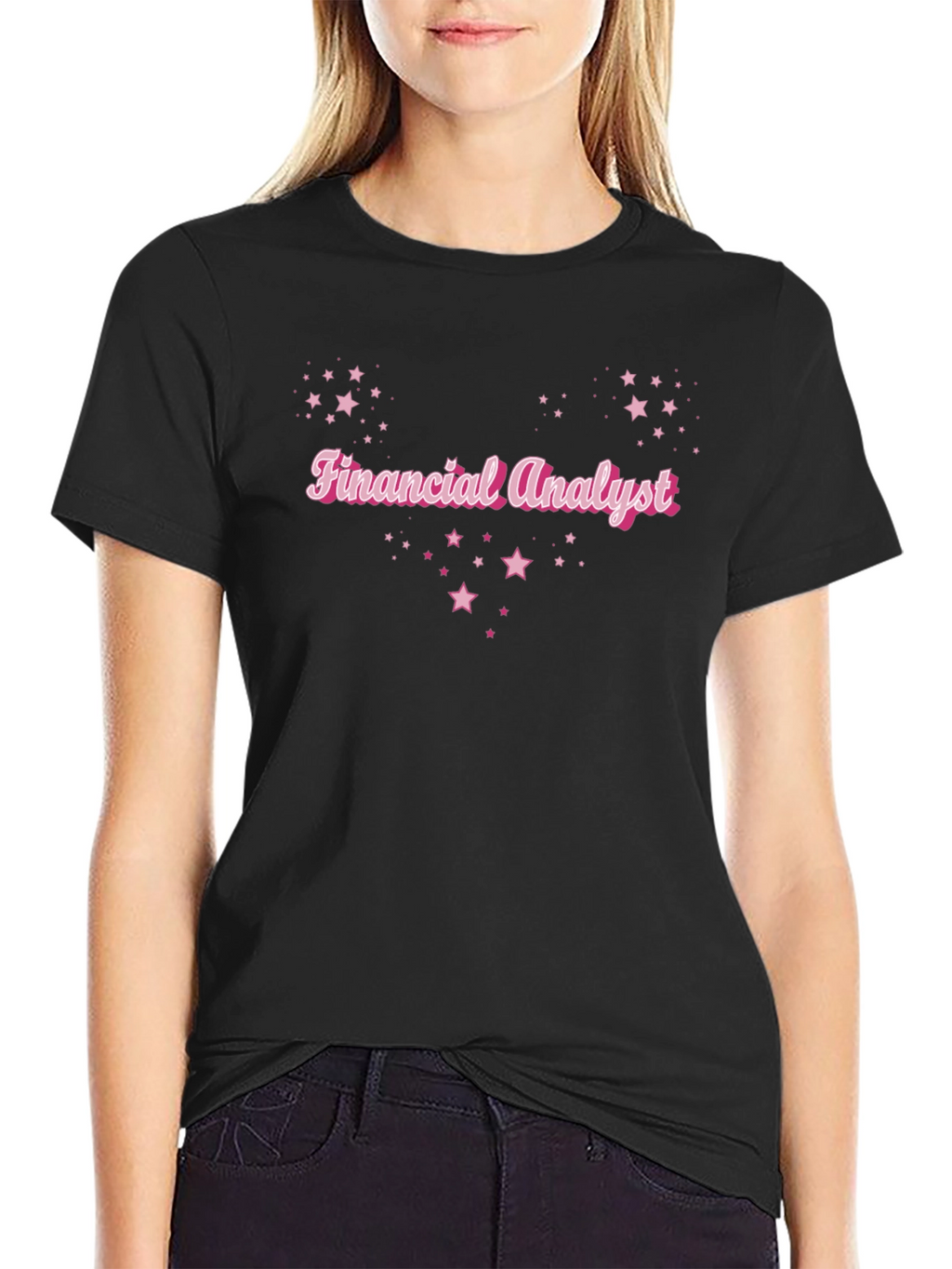 Financial Analyst Starry Black T-Shirt