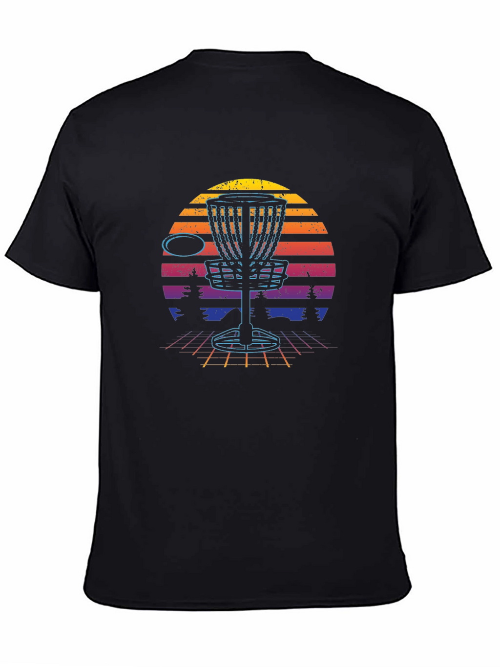 Retro Disc Golf Basket T-Shirt
