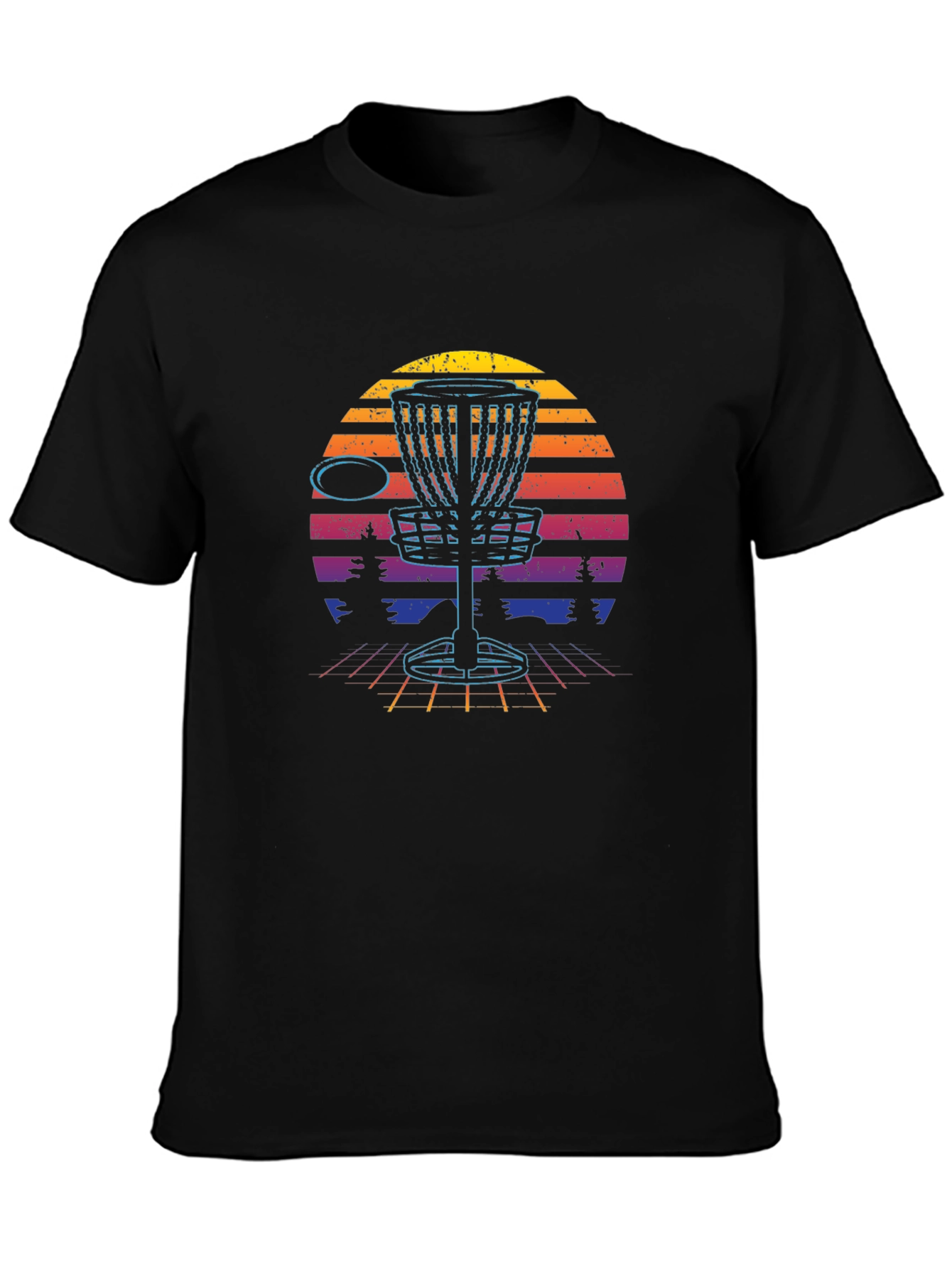 Retro Disc Golf Basket T-Shirt