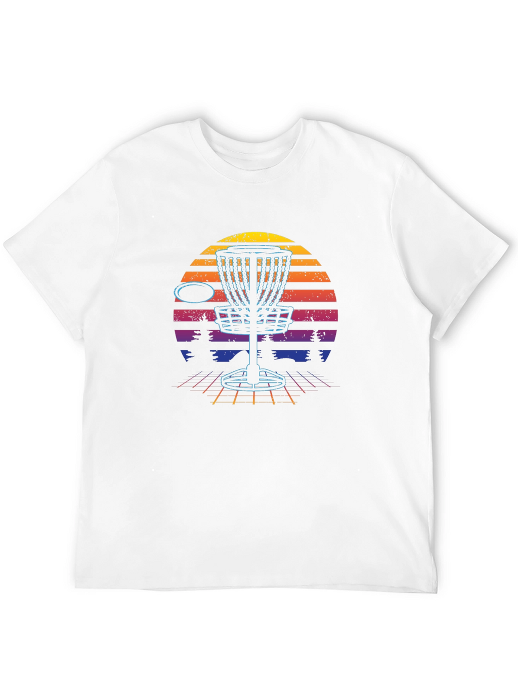 Retro Disc Golf Basket T-Shirt