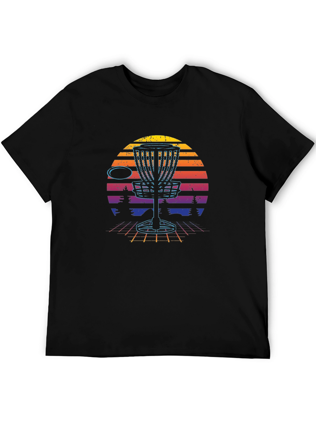 Retro Disc Golf Basket T-Shirt