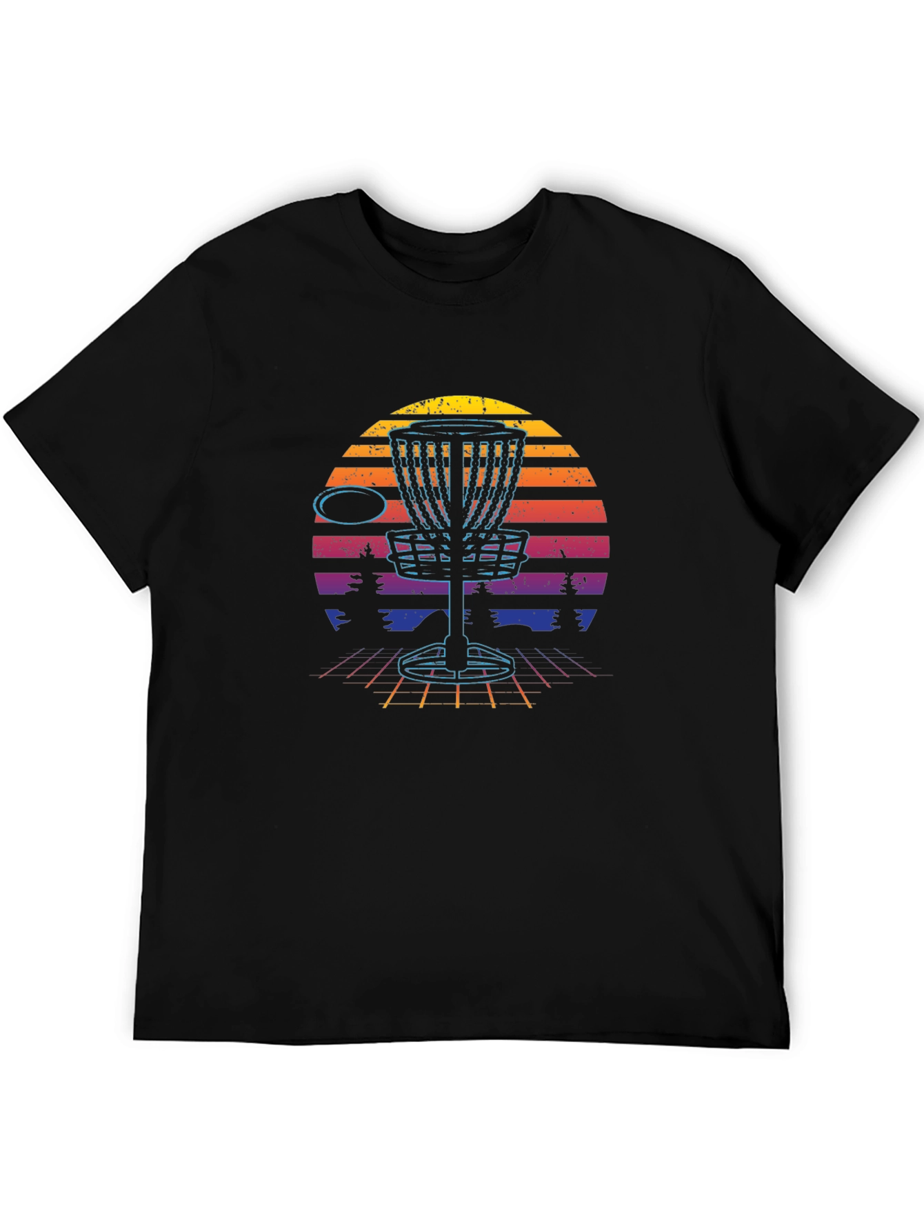 Retro Disc Golf Basket T-Shirt