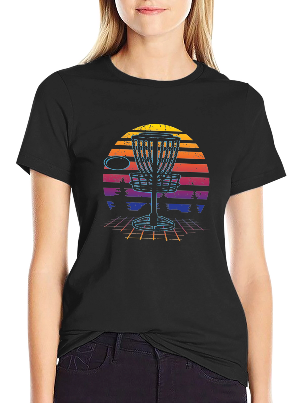 Retro Disc Golf Basket T-Shirt