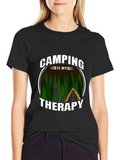 Camping is My Therapy Graphic Tee