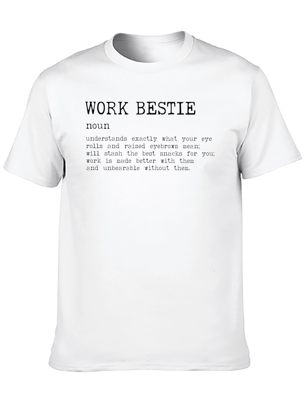Work Bestie Definition Graphic Tee - Black