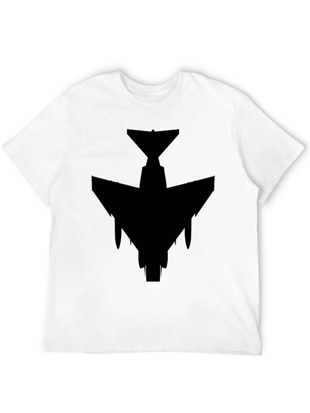 Stealth Jet Black T-Shirt - Military Aviation Style