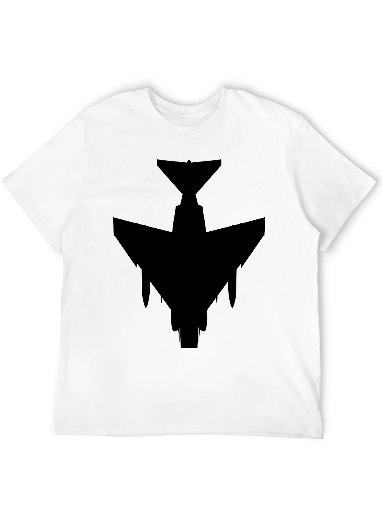 Stealth Jet Black T-Shirt - Military Aviation Style