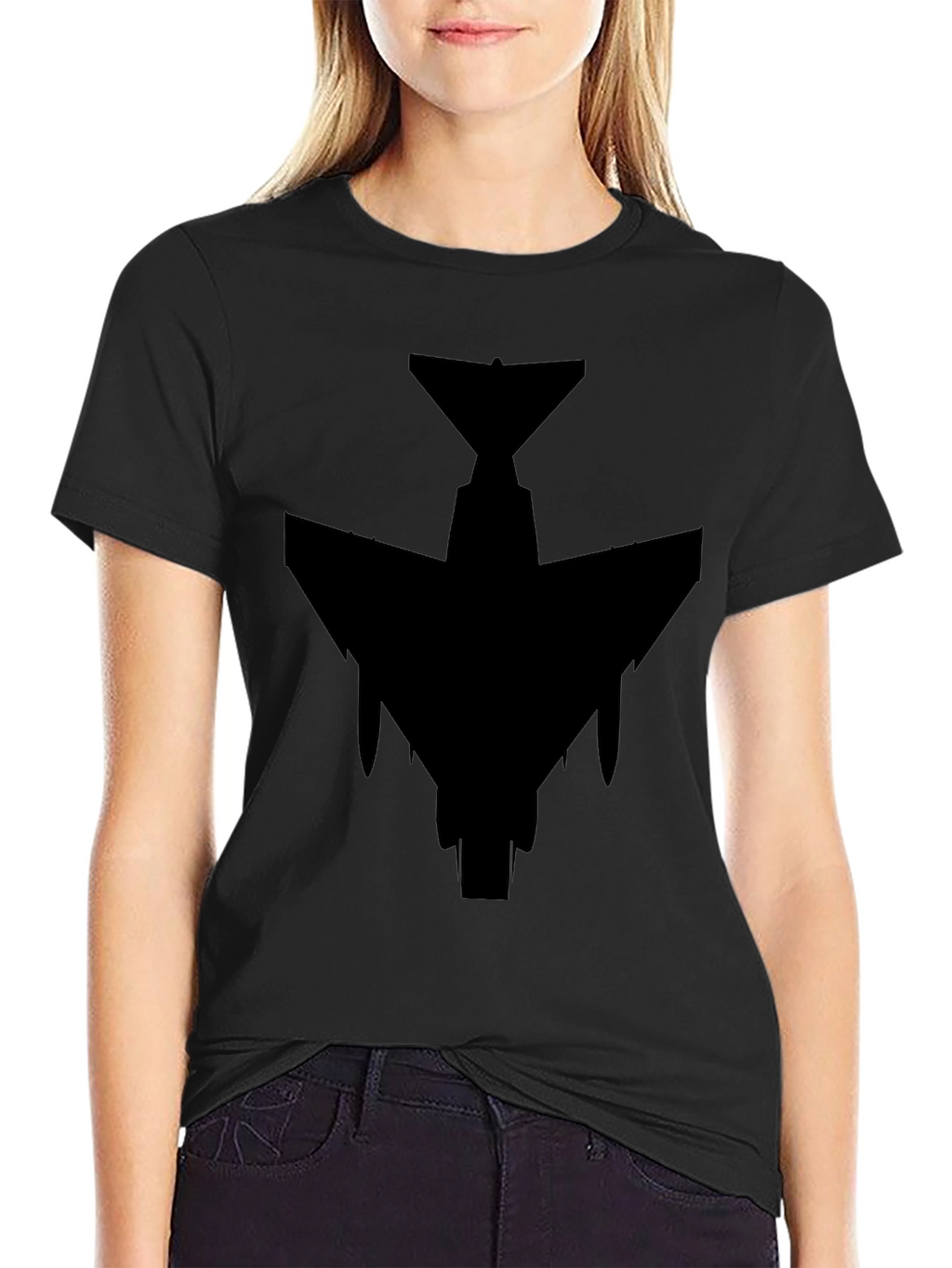 Stealth Jet Black T-Shirt - Military Aviation Style