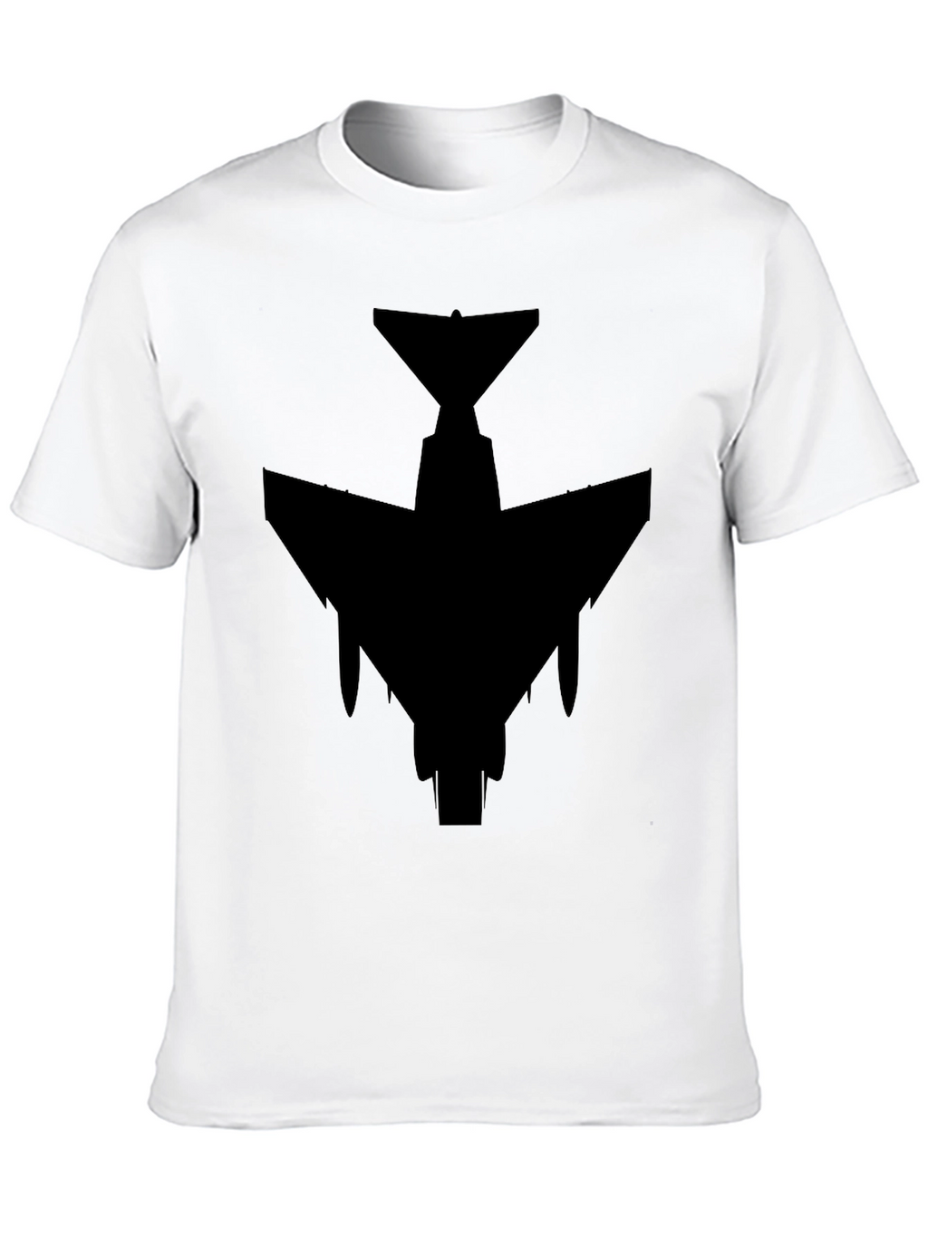 Stealth Jet Black T-Shirt - Military Aviation Style