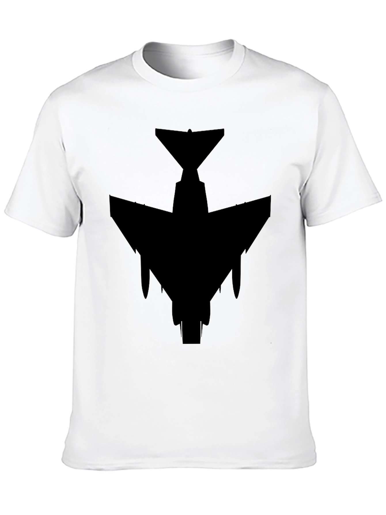 Stealth Jet Black T-Shirt - Military Aviation Style