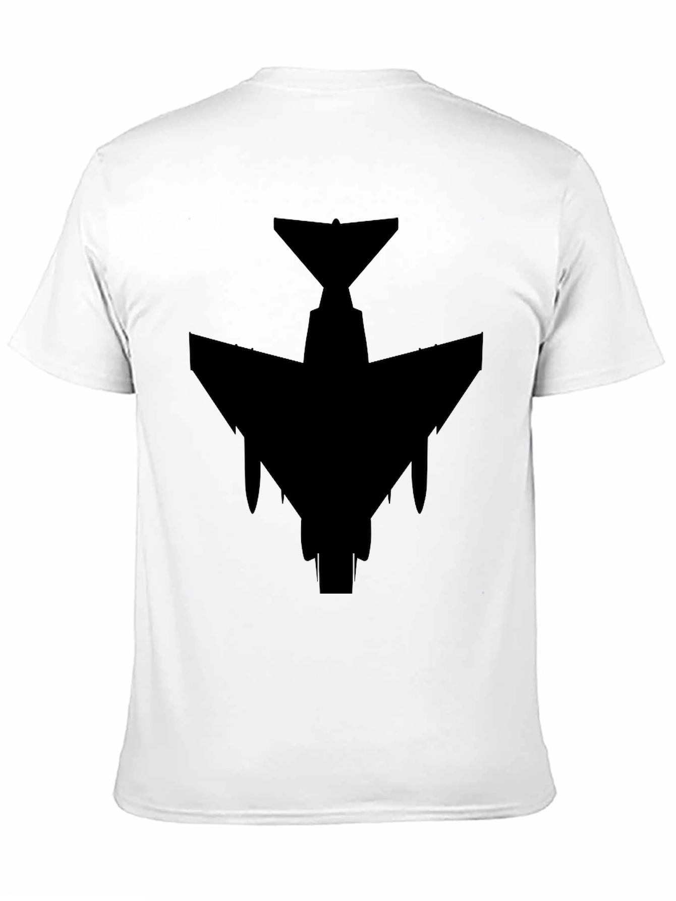 Stealth Jet Black T-Shirt - Military Aviation Style