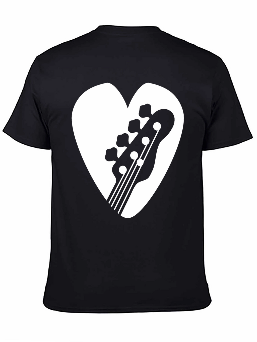 Bass Guitar Heart Graphic Tee - Musicians T-Shirt