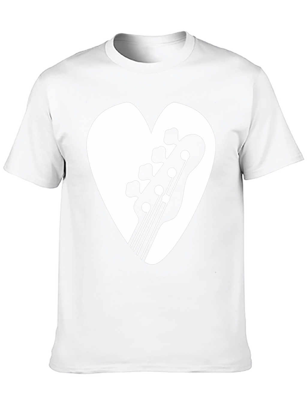 Bass Guitar Heart Graphic Tee - Musicians T-Shirt