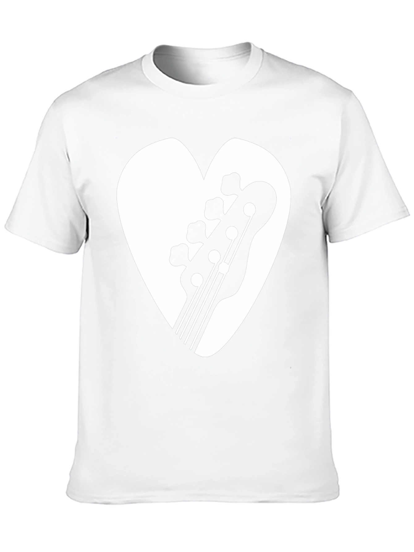 Bass Guitar Heart Graphic Tee - Musicians T-Shirt